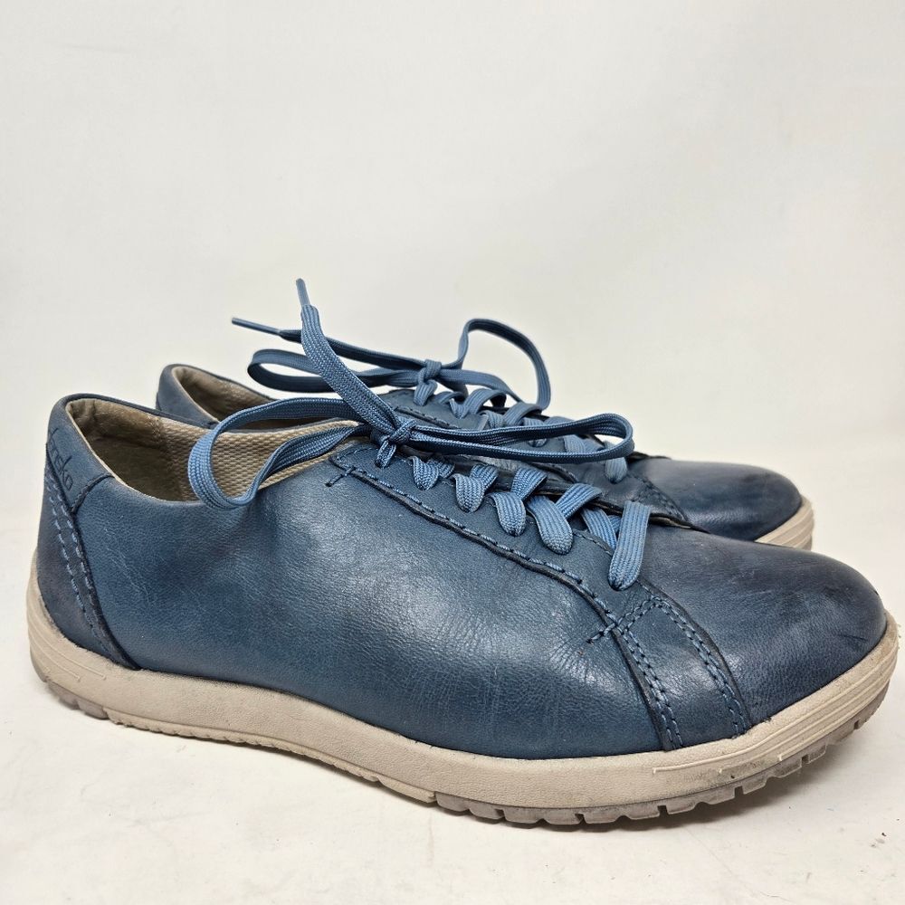 DANSKO Leela Lace-up Sneaker Blue Waterproof Nubuck Comfort US 7.5 EU 38